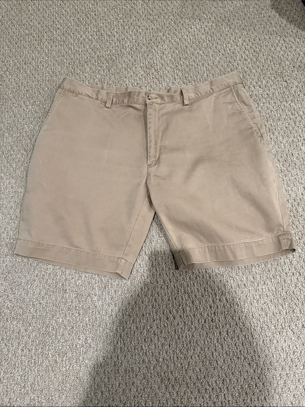Polo by Ralph Lauren Beige Flat Front Chino Shorts